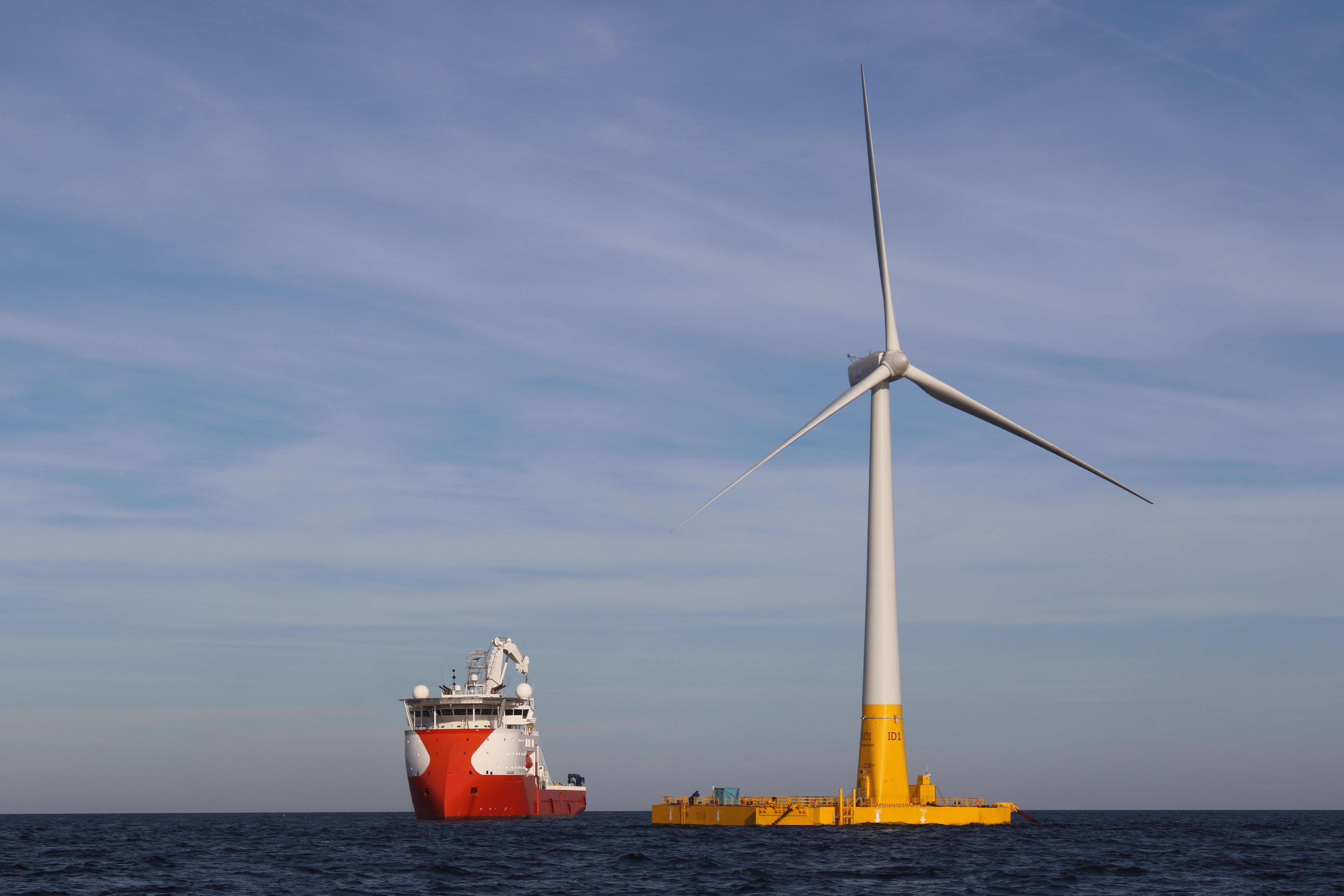 Floatgen, première éolienne française offshore